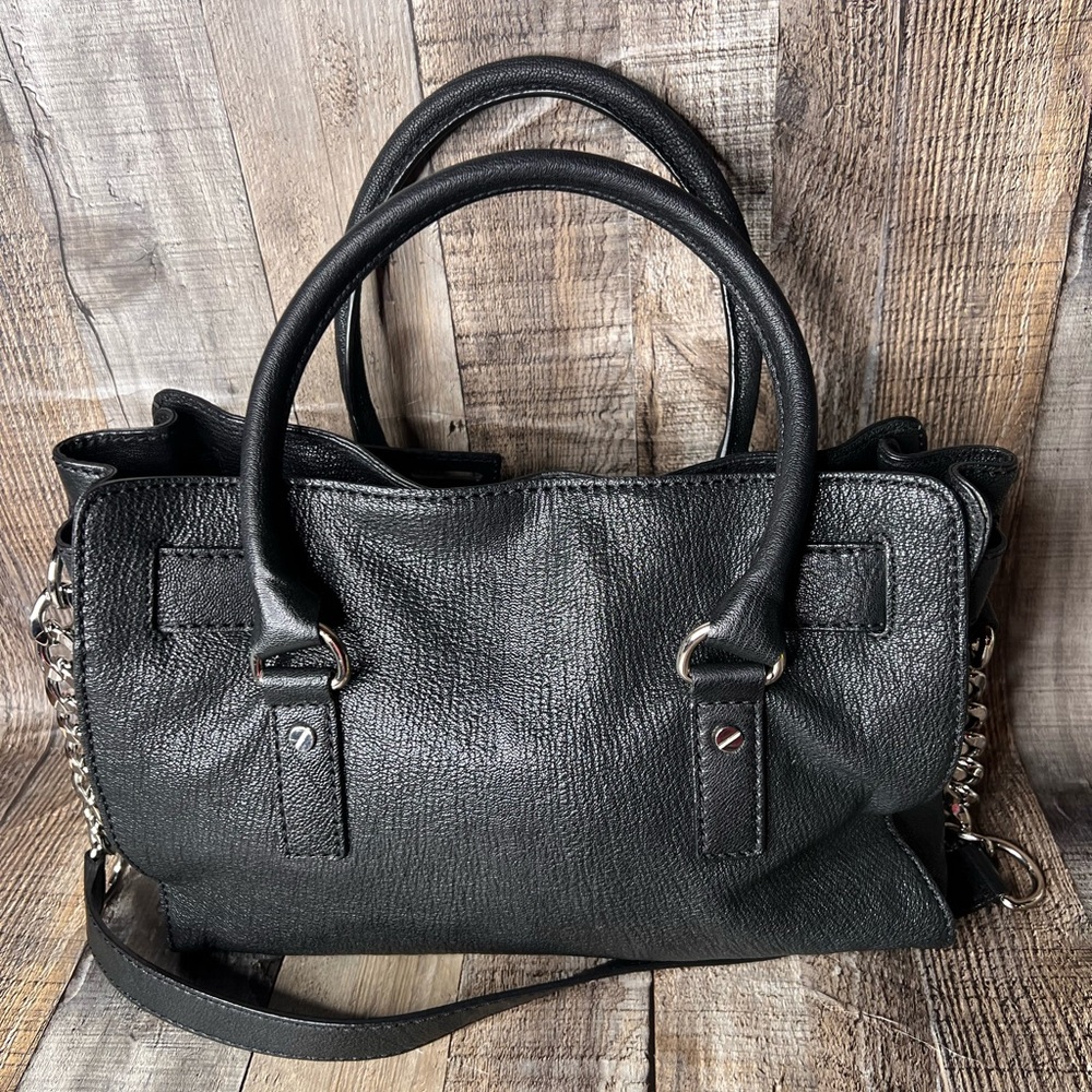 Michael Kors black soft leather Hamilton Satchel Handbag - Picture 4 of 15